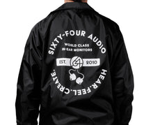 Load image into Gallery viewer, Black Windbreaker