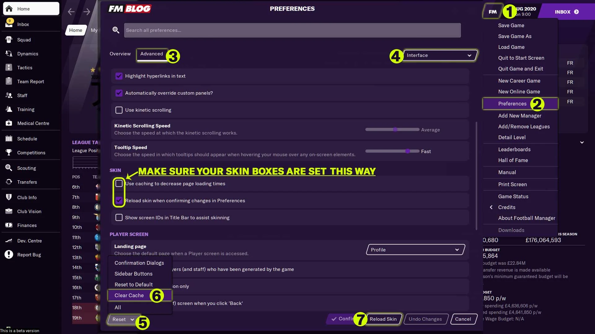 FM 2023 Face Pack Settings